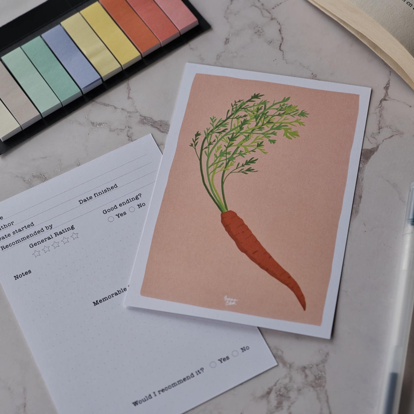 Pack 4 fichas de lectura "Veggies: Alcachofa, Apio, Remolacha, Zanahoria"