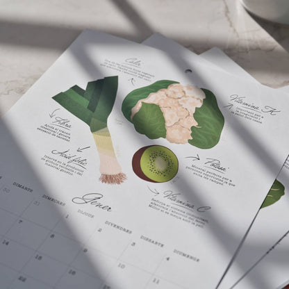 Calendario 2027 Frutas y Verduras de temporada