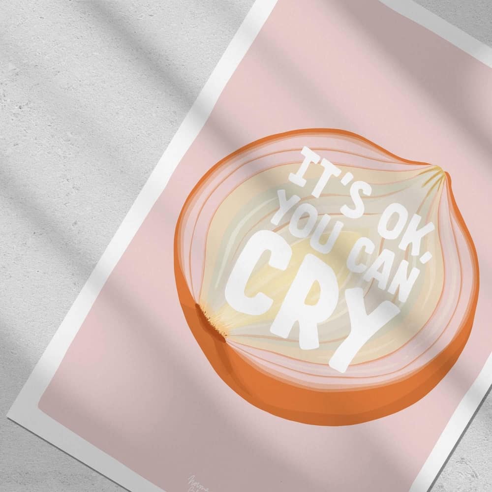 Lámina It's ok you can cry