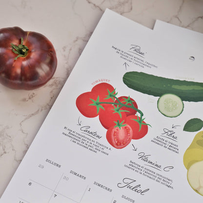Calendario 2027 Frutas y Verduras de temporada