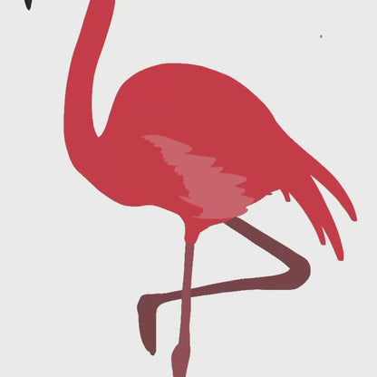 Vídeo que muestra el proceso de creación de la ilustración del flamenco en Procreate.
