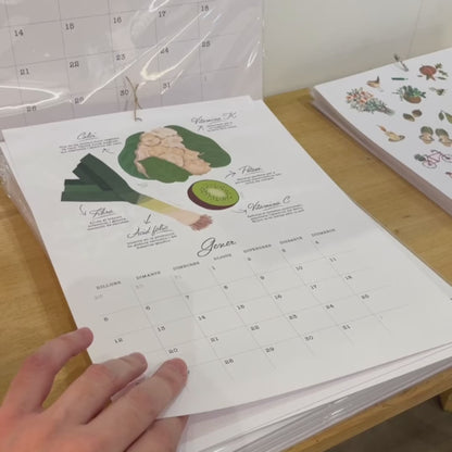 Calendario 2027 Frutas y Verduras de temporada