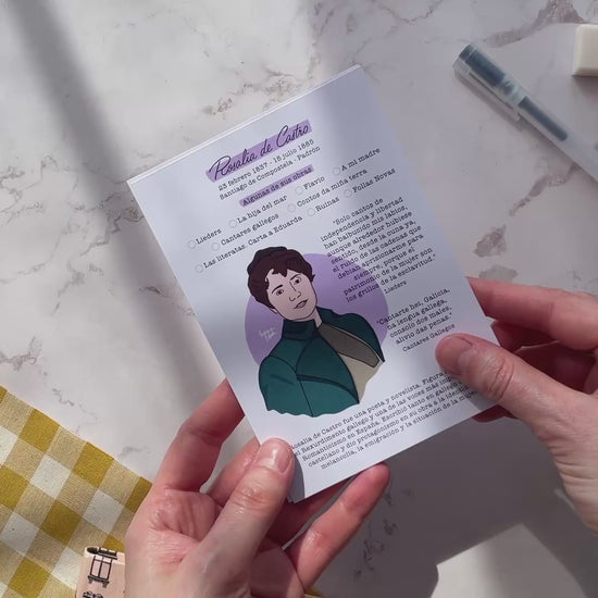 Charlotte Brontë reading log card inspired by Jane Eyre’s independence, perfect for tracking literary memories by Normablok.