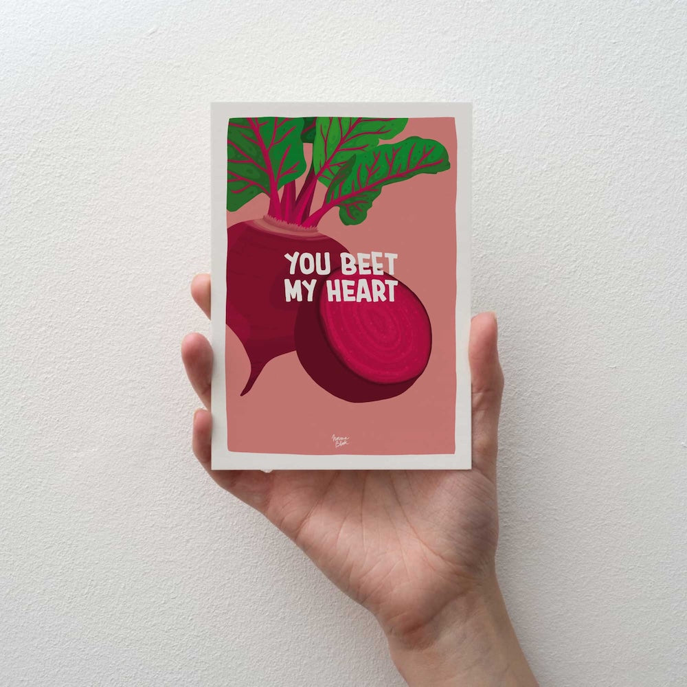Detailed botanical beetroot illustration with vibrant purple tones by normablok